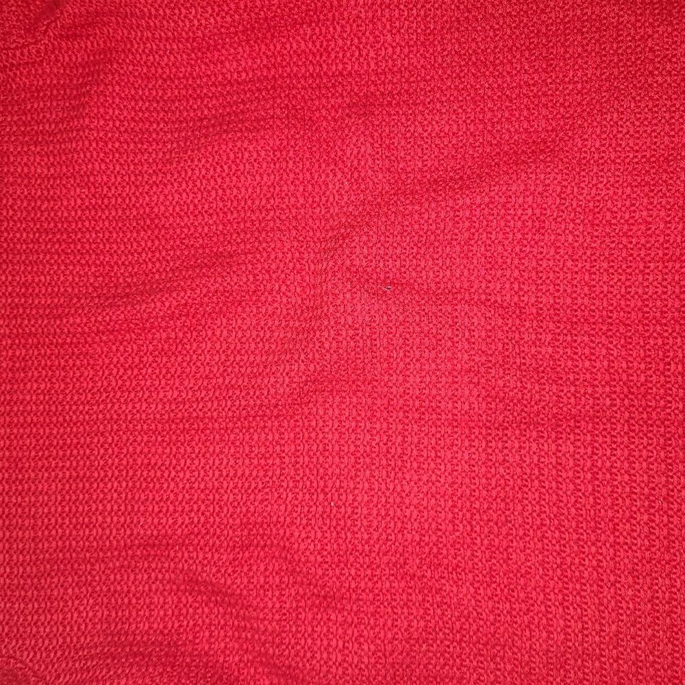 Loft Red Cotton Sweater - Picture 8 of 9